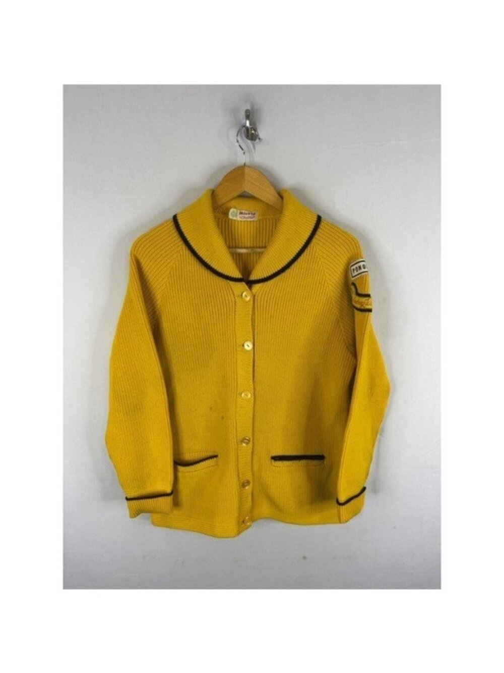 Vintage Miette Cloverdale 60s Audrey Williamson Curling Cardigan Sweater M